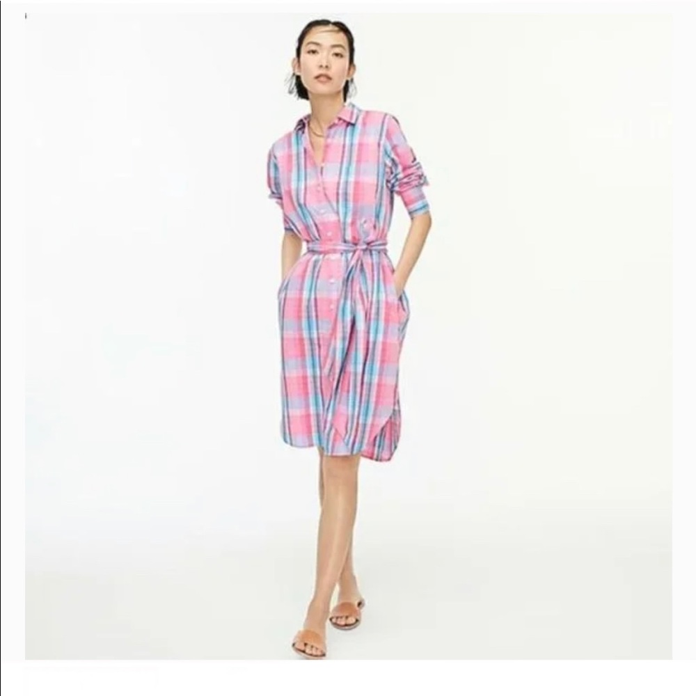 J. Crew Cotton Button Up Shirt Dress